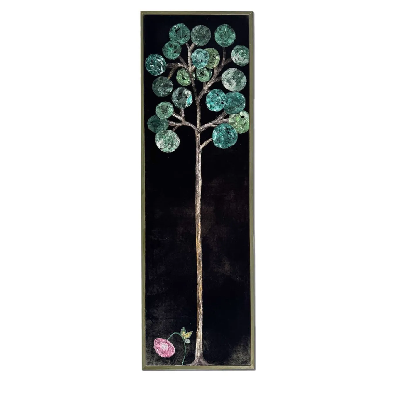 Albero Silk Velvet Hand-Painted Tapestry