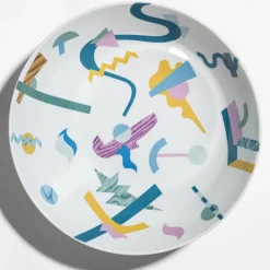 Alchimie Large Porcelain Bowl with Abstract Decor