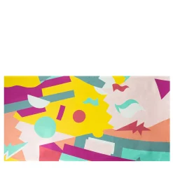 Alchimie Linen Tablecloth with Abstract Decor