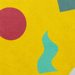 Alchimie Linen Tablecloth with Abstract Decor