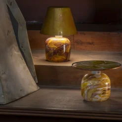 Alchimie Murano Glass Ancient Yellow Lamp