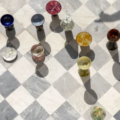 Alchimie Murano Glass Black Emperador Centerpiece