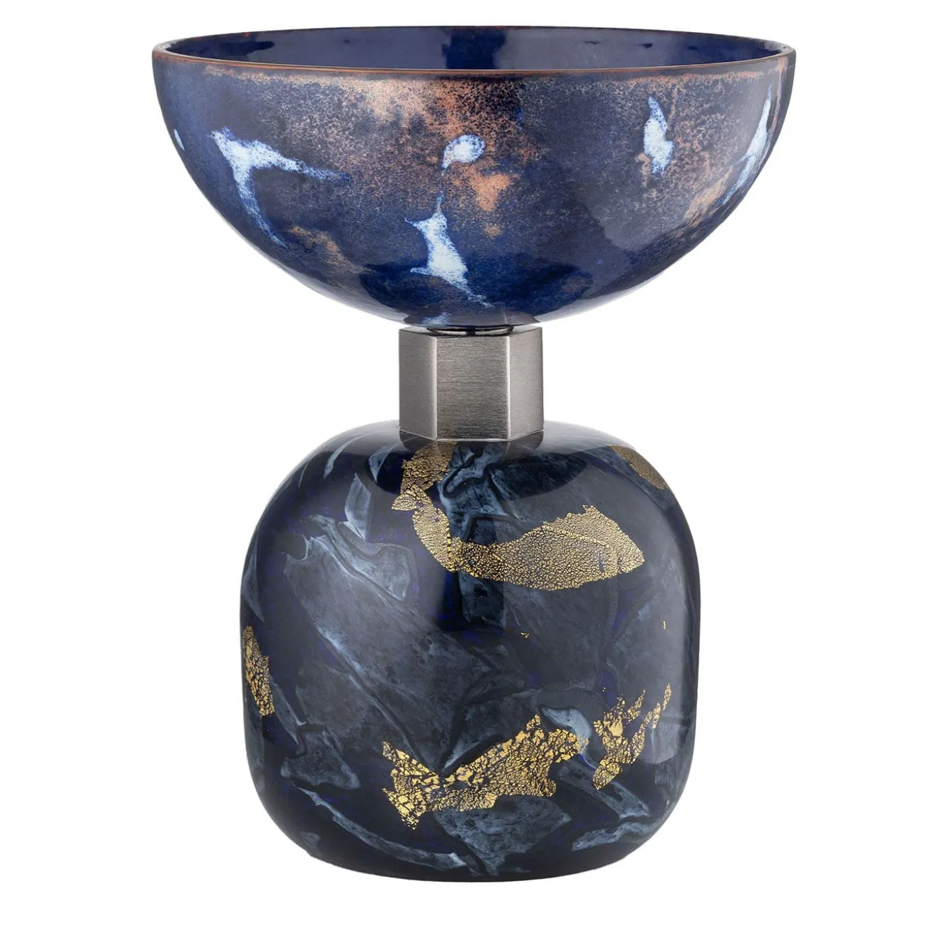 Alchimie Murano Glass Blue Lapis Centerpiece