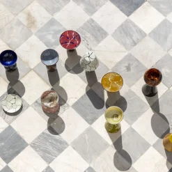 Alchimie Murano Glass Blue Lapis Centerpiece