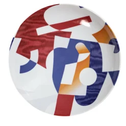 Alchimie Porcelain Soup Plate with Abstract Decor #3