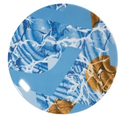 Alchimie Set of 2 Porcelain Bread Plate with Abstract Decor #2