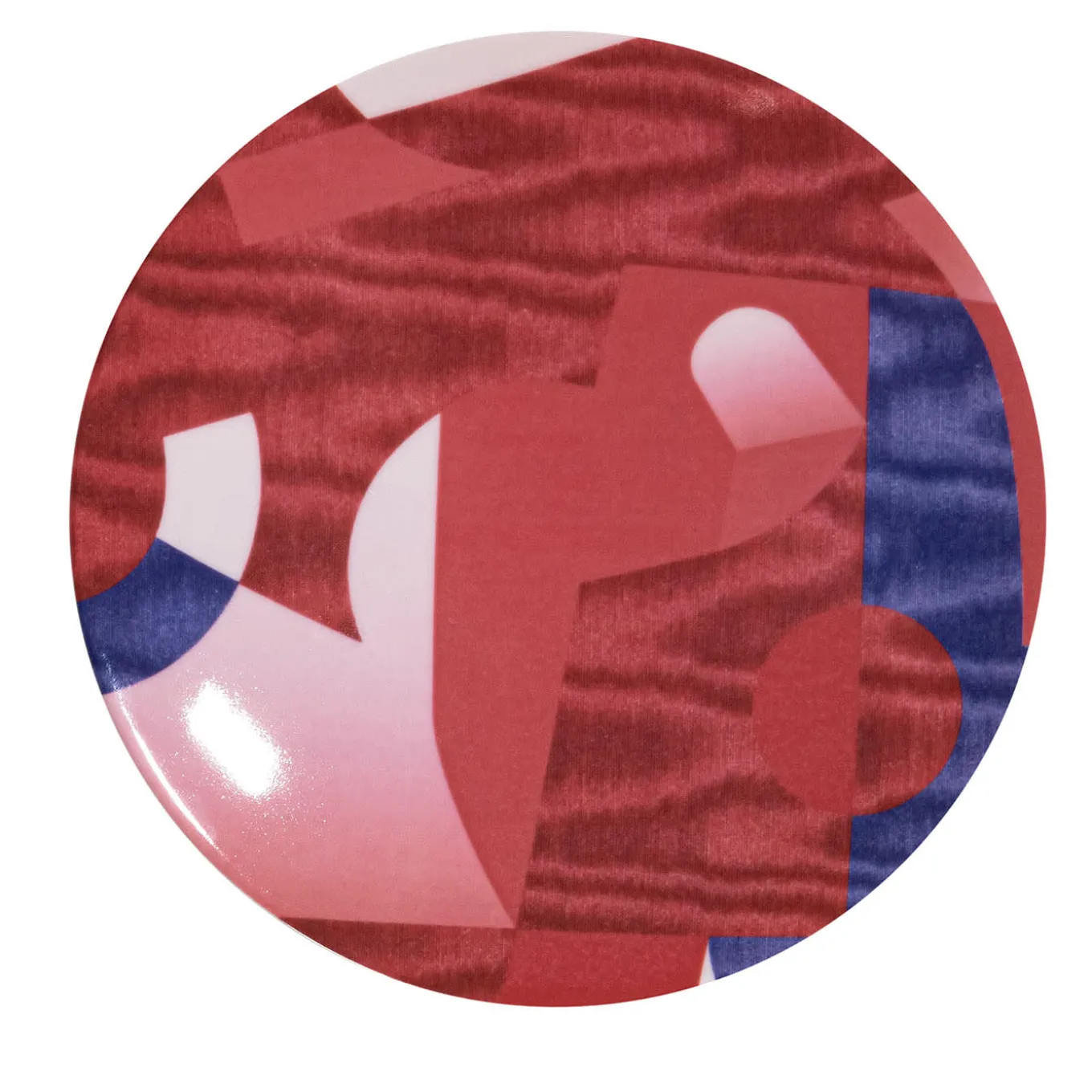 Alchimie Set of 2 Porcelain Bread Plate with Abstract Decor #3