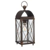 Alessia Square Burnished Brass Lantern