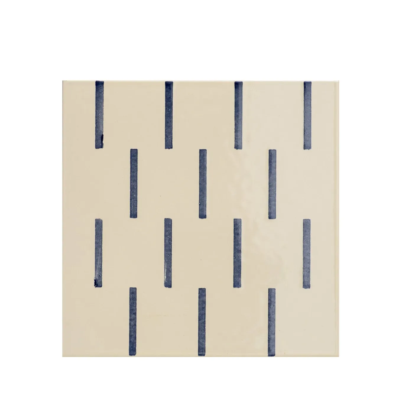 Alfabeto Set of 45 White & Blue Tiles by Margherita Rui