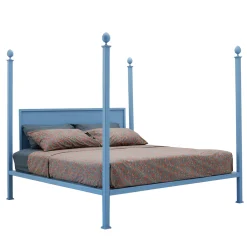 Alfio Azure Iron Double Bed