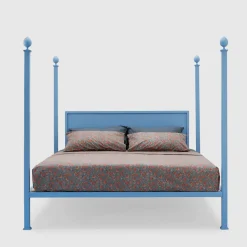 Alfio Azure Iron Double Bed