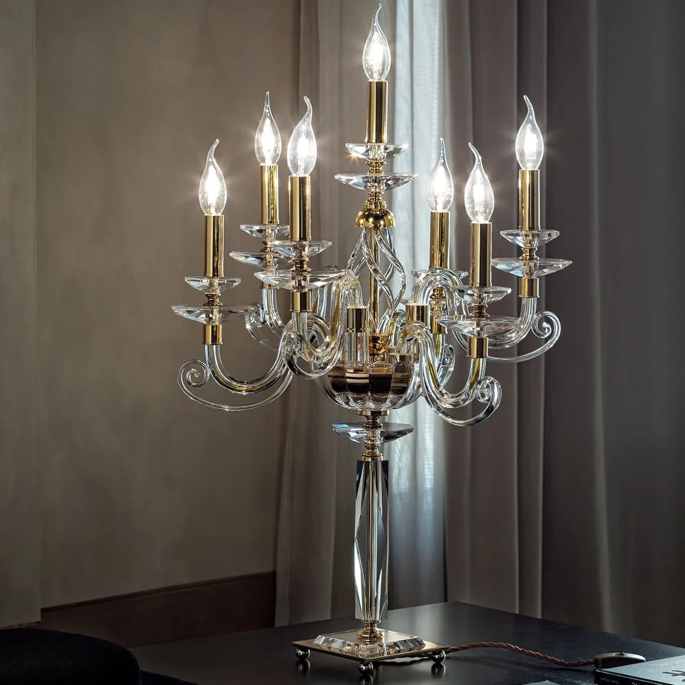 Alicante Clear Candelabra 7 Lights