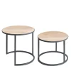 Alicudi and Filicudi Travertine Set of 2 Coffee Tables