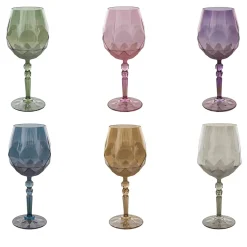 Alkimia 03 Set of 6 Wine Goblets in Glass