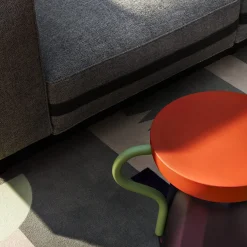 Allié Red Stool by Luca Nichetto