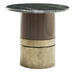 Alma-Decor ED/50 425 Side Table with Silver Paradiso Marble Top