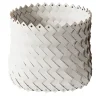 Almeria Medium Square White Basket