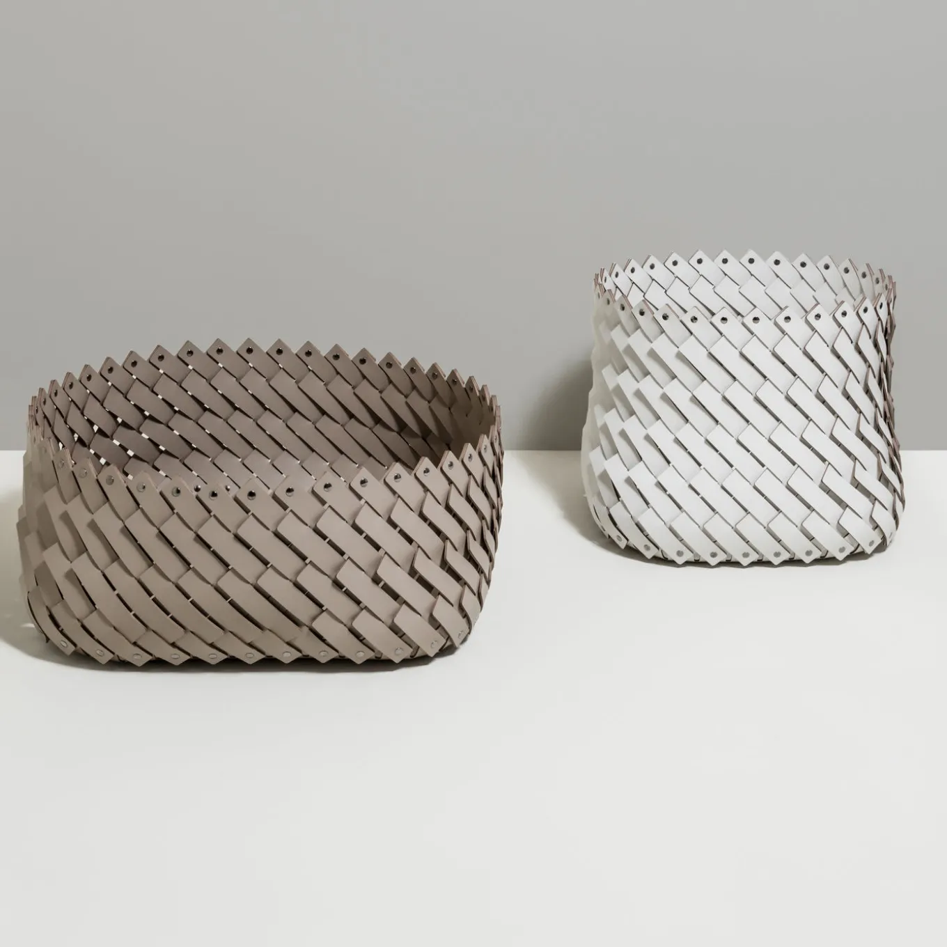 Almeria Medium Square White Basket