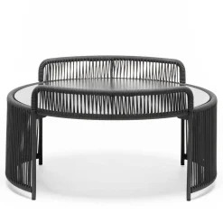 Altana Medium Round Anthracite Coffee Table by Antonio De Marco