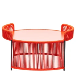 Altana Medium Round Red Coffee Table by Antonio De Marco