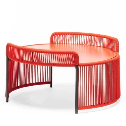 Altana Medium Round Red Coffee Table by Antonio De Marco
