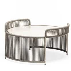 Altana Medium Round Sand Coffee Table by Antonio De Marco