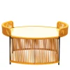 Altana Medium Round Yellow Coffee Table by Antonio De Marco