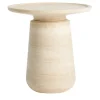 Altana Medium Travertine Side Table by Ivan Colominas