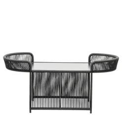 Altana Oval Anthracite Coffee Table by Antonio De Marco