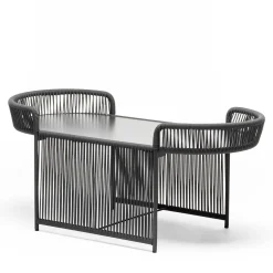 Altana Oval Anthracite Coffee Table by Antonio De Marco