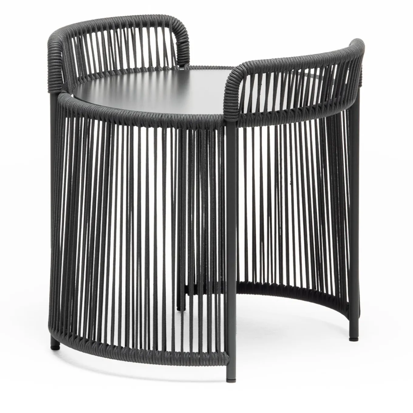 Altana Small Round Anthracite Coffee Table by Antonio De Marco