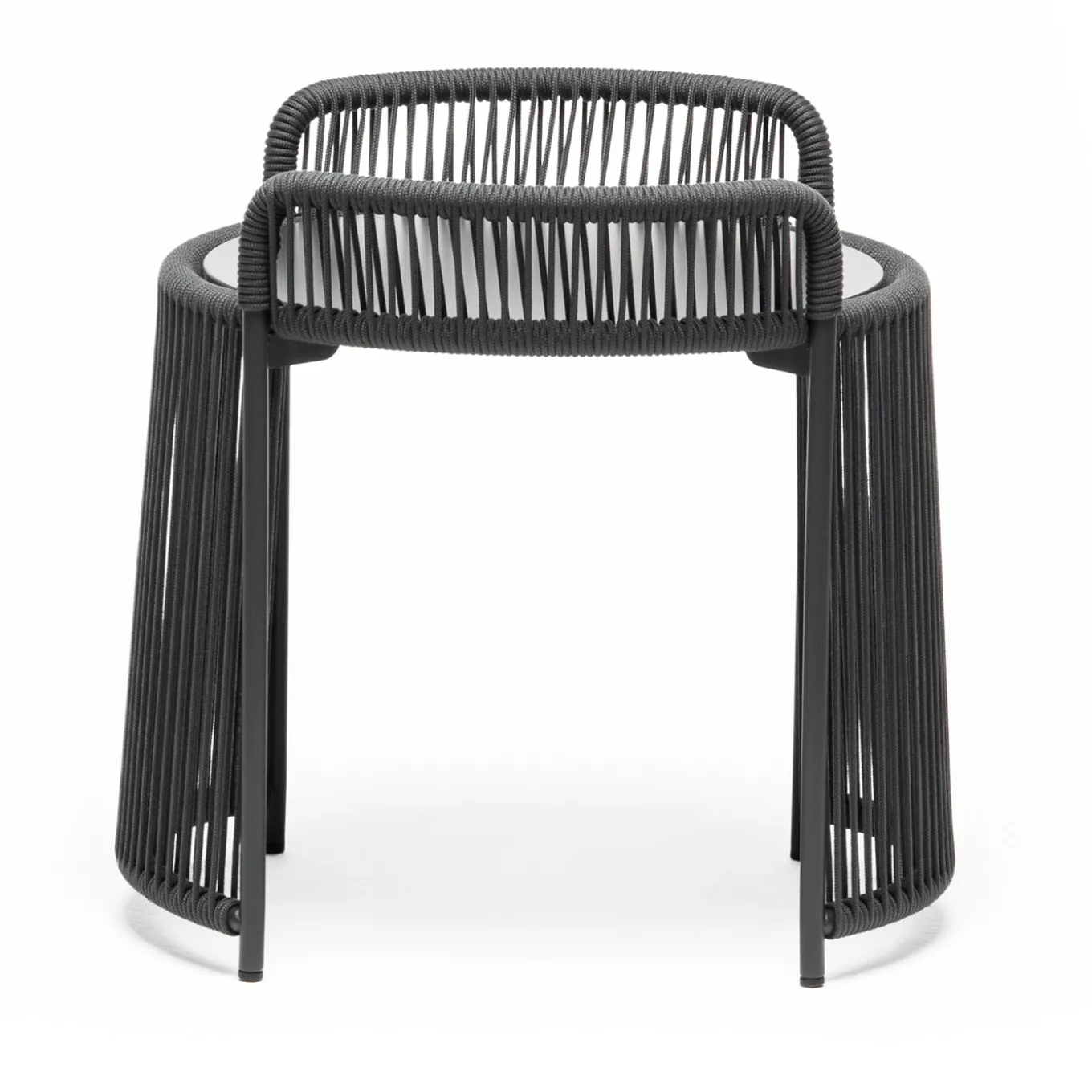 Altana Small Round Anthracite Coffee Table by Antonio De Marco