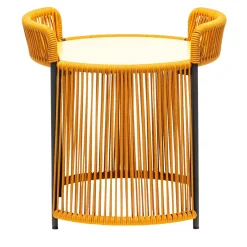 Altana Small Round Yellow Coffee Table by Antonio De Marco