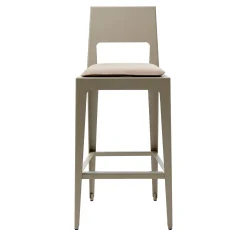 Alustool Gray Metal Stool