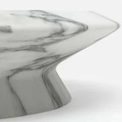 Amaltea White Arabescato Centerpiece by Ivan Colominas