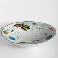 Amami Big Porcelain Bowl With Tropical Fish