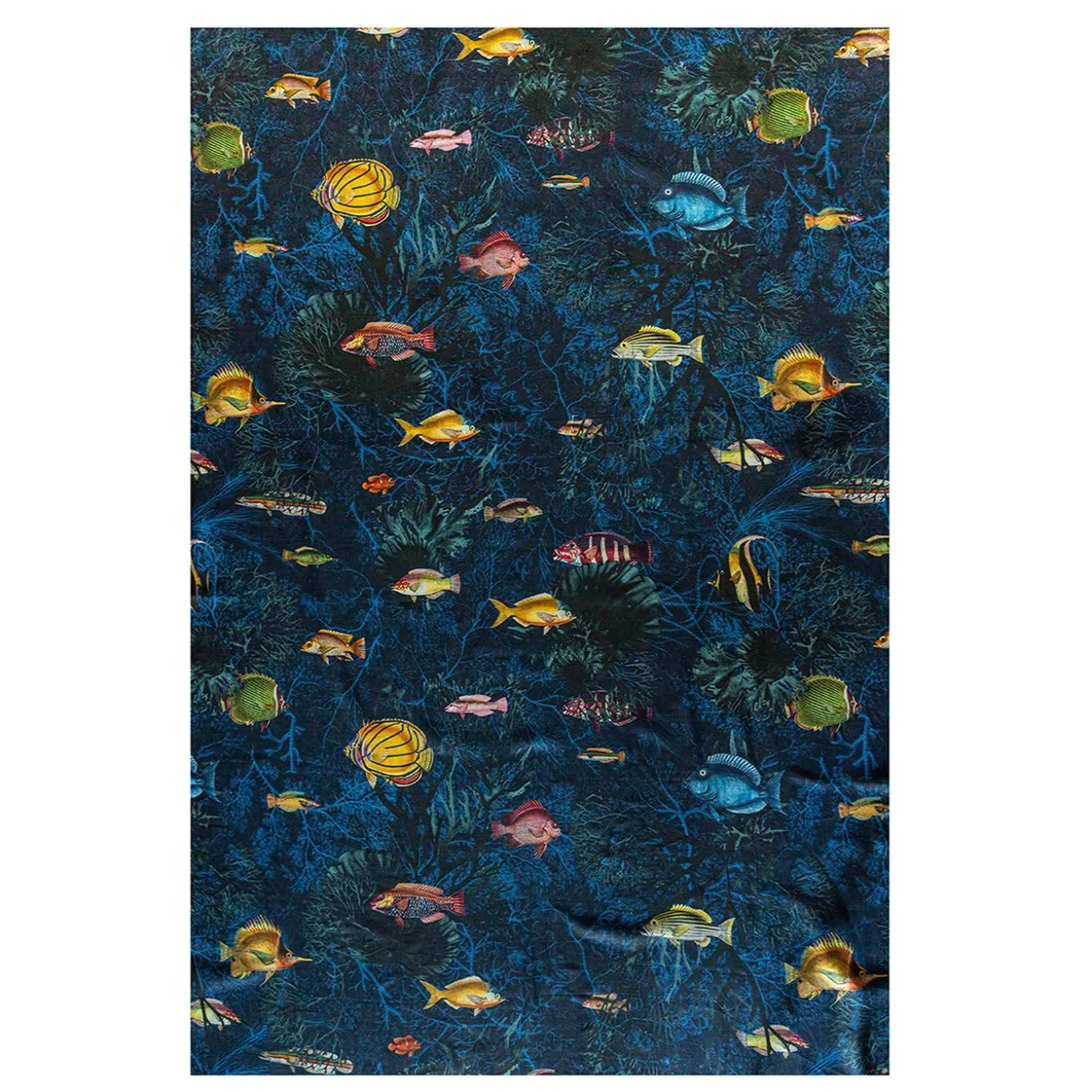 Amami Linen Tablecloth With Marine Decoration