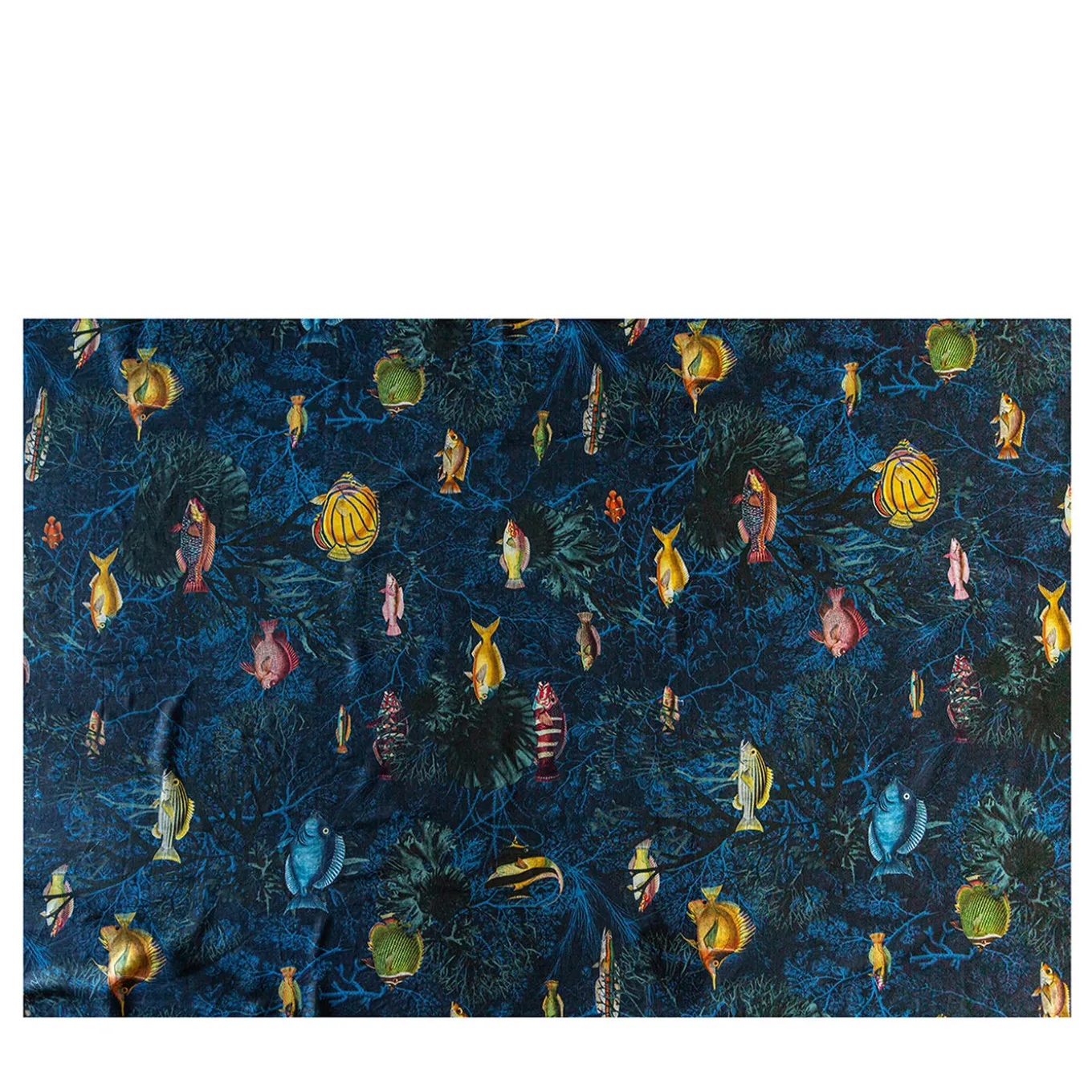 Amami Linen Tablecloth With Marine Decoration