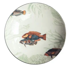 Amami Porcelain Soup Plate With Tropical Fish #1
