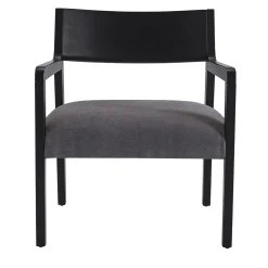 Amarcord Anthracite Lounge Armchair by Umberto Bertoni