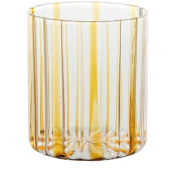Amber Stripes Glass