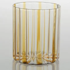 Amber Stripes Glass