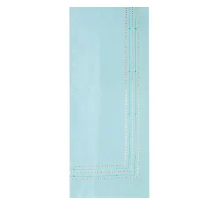 Ametista Light Blue Embroidered Cotton Satin Duvet Cover