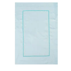 Ametista Light Blue Embroidered Cotton Satin Pillowcase