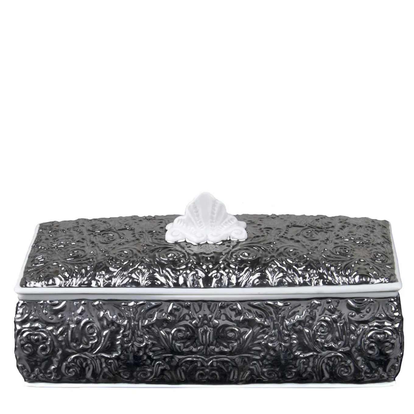 AMOUR RECTANGULAR BOX - SILVER