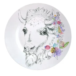 An Ode To The Woods Bison Dinner Plate