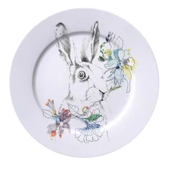 An Ode To The Woods White Tailed Rabbit Dinner Plate