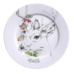 An Ode To The Woods White Tailed Deer Dinner Plate