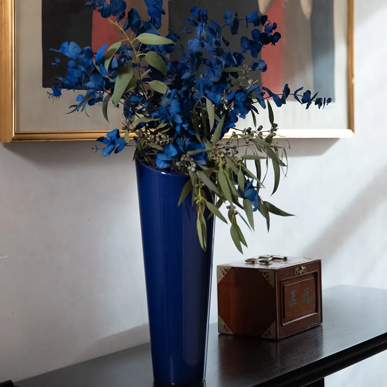 Anacleto Blue Vase