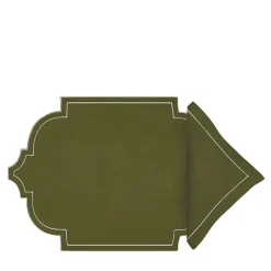 Ancient Linen Caper Green Placesetting